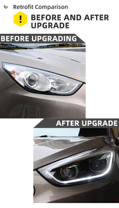 MJ para <span class=keywords><strong>Hyundai</strong></span> <span class=keywords><strong>Tucson</strong></span> IX35 2012 2016, Piezas de Automóvil, Faros Delanteros LED, Actualización de Faros Delanteros, Enchufe y Listo, Faro LED - Product Image 3