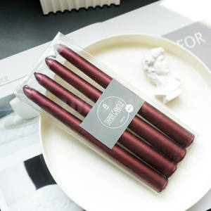 Lot <span class=keywords><strong>de</strong></span> 10 bougies ménagères Bougie <span class=keywords><strong>de</strong></span> <span class=keywords><strong>d</strong></span>îner blanche brûlante 5 heures Bougies coniques non parfumées à la <span class=keywords><strong>cire</strong></span> blanche <span class=keywords><strong>de</strong></span> qualité supérieure - Product Image 3