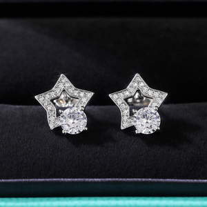 Caoshi Hình Dạng Khác Nhau Thiết Kế Đảng Quà Tặng Zircon Bling Bling <span class=keywords><strong>Stud</strong></span> Bông Tai Cho Phụ Nữ Đẹp Sáng Bóng Đồ Trang Sức Bông Tai - Product Image 6