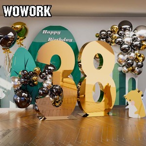 Números Luminosos LED RGB Gigantes WOWORK 2026, Grandes y Apilables, de 0 a 9, para Decoración de Fiestas de Cumpleaños y Eventos - Product Image 3