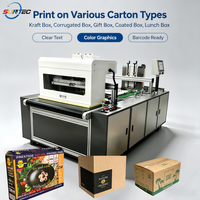 Imprimante jet d'encre industrielle à passage unique, séchage rapide, pour cartons e-commerce, boîtes à pizza, sacs cadeaux en papier, équipement d'impression variable