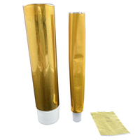 Tube en aluminium laminé rond de qualité cosmétique, personnalisé, écologique, recyclable, à faible teneur en carbone, avec bouchons à vis WBG