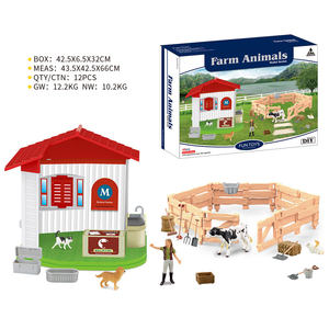 子供のための人間の家禽家牛馬フェンスプラスチック農業シミュレーターおもちゃ - Product Image 6