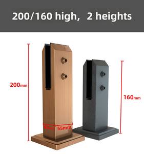 أ حمام سباحة من الفولاذ المقاوم للصدأ مع قاعدة قدم ثابتة مشبك زجاجي للدرج درابزين درابزين - Product Image 6