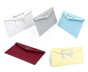 Carte d'invitation personnalisée, emballage cadeau, enveloppe de mariage, enveloppes en papier, carte de <span class=keywords><strong>remerciement</strong></span> avec finition dorée à paillettes - Product Image 1