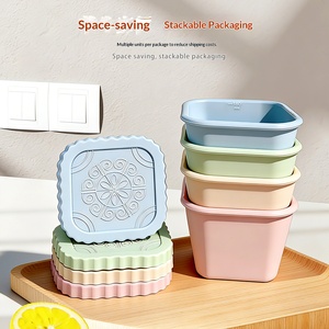 New Food-grade Silicone Baby-food Containers Household <b>Jam</b> Storage <b>Jars</b> Steam-proof High-temperature-resistant Stackable - Product Image 4