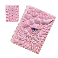 Carnets Mignons Dragon DRE02F avec Yeux en Cristal, Livre Dragon Macaroni en Résine, Artisanat Thronique pour Cadeau Étudiants