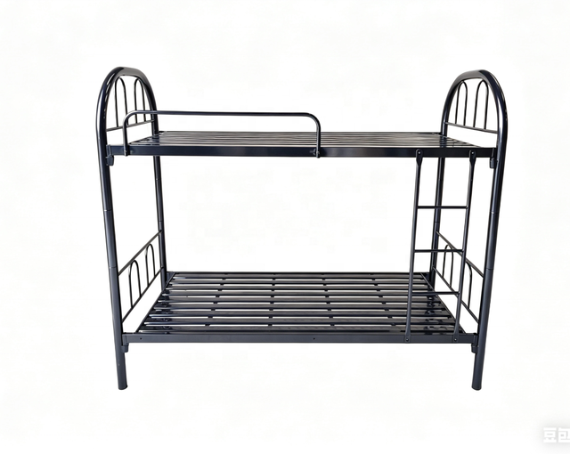 Twin Over Twin Adult Double Deck Bed Frame Steel Bunk Bed for Workers