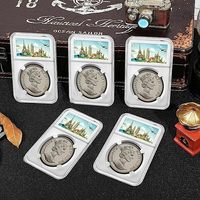OEM ODM Boîte de rangement pour pièces de monnaie support de dalle en plastique rectangulaire transparente en acrylique avec tampon d'insertion en TPE