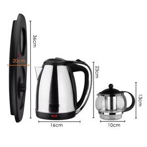 Bouilloire électrique intelligente en verre avec plateau, théière avec infuseur amovible pour thés et cafés - Product Image 5