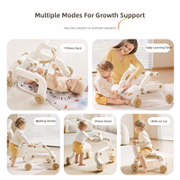 Juguete Educativo Multifuncional 2 en 1: Andador Musical para Bebés y Centro de Actividades para Sentarse y Ponerse de Pie