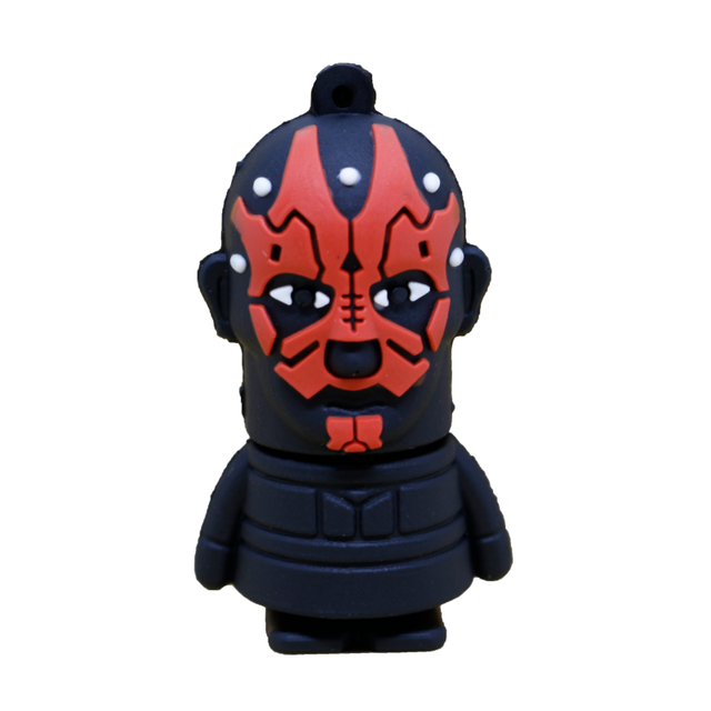 Black White Samurai Alien PVC USB 3.0 Flash Drive 32GB Collectible Figure Model with Custom Color Toy