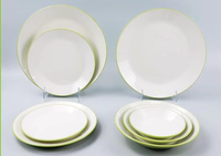 Assiettes Rondes Personnalisées en Mélamine Jetable, Couleur Sous Glaçure, Haute Qualité