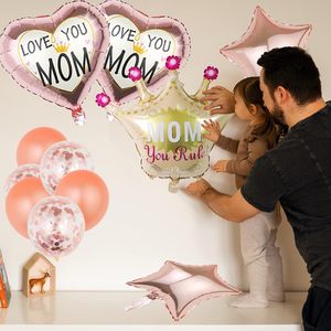 18 inç yuvarlak/kalp anneler günü folyo balonlar helyum anne folyo balonlar aşk Feliz Dia Mama Globos ispanyolca - Product Image 4
