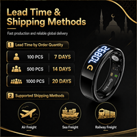 ITasbeeh Salam Tasbih Ring, Cadeau Musulman, Bague Compteur de Zikr Électronique Intelligente, Contrôle par Application, Rappel de Prière, Réveil