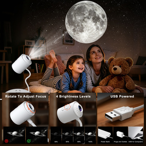 Proyector de Luz Flexible con Diseño de Galaxia y Cielo Estrellado, Ángulo Ajustable, Lámpara Colorida para Decoración de Paredes y Techos en Dormitorios y Hogares - Product Image 4