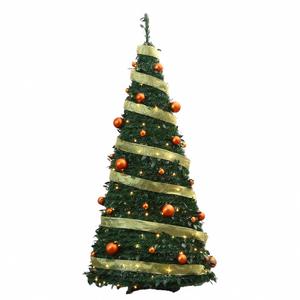 High Quality 4/5/6/7ft Pre-Lit LED Christmas Tree Artificial Foldable Pop-<b>up</b> Navidad Decor with Holiday <b>Lights</b> - Product Image 3