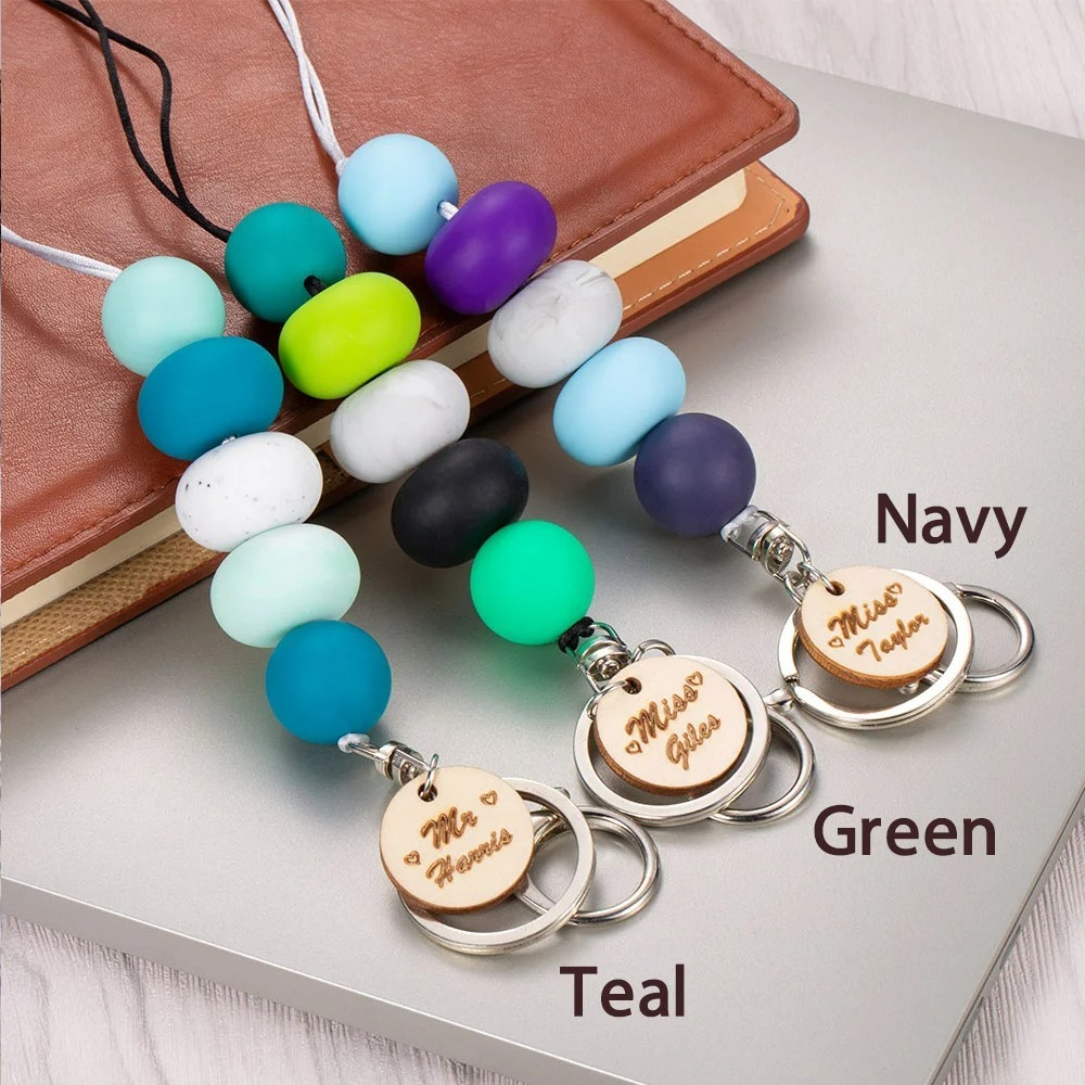Custom Universal Twist Silicone Short Lanyard Strap Elastic Mobil Phone USB Camera Wrist Strap Rope