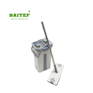 طقم عالي الجودة ودلو بمقبض فولاذية قابلة للطي وعصارة لتنظيف الأرضيات وصرف المياه - Product Image 3