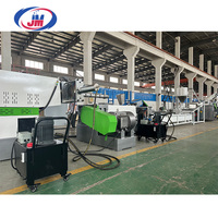 Machine de granulation par extrusion à vis simple pour le recyclage des plastiques rigides en flocons, capacité de 100-500 kg/h, puissance de 75 kW