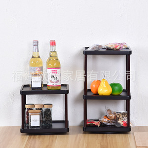 <b>Rotating</b> storage <b>rack</b>, multi-tiered <b>spice</b> <b>rack</b> for kitchens, cosmetics and jewelry organizer, tea set storage <b>rack</b> - Product Image 2