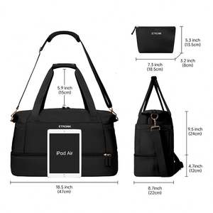 Bolsa de Lona Impermeable con Diseño Personalizado, Bolsos de Mano, Bolsas de Viaje de Fin de Semana, Bolsas Deportivas con Estampado Personalizado - Product Image 3