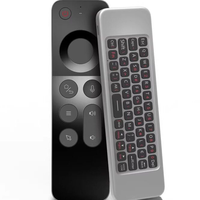 Souris et clavier sans fil w3 2.4G/BT double mode avec capteurs de télécommande et souris volante