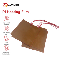 Film chauffant en polyimide flexible pour ventilateur de recirculation industriel, avec adhésif 3M, pour sécheuse