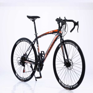 Nuevo en stock Barato Acero 52cm Roadbike <span class=keywords><strong>Bicicleta</strong></span> 14 Speed Road Bike para hombres Ciclismo Road con marco <span class=keywords><strong>de</strong></span> aluminio - Product Image 2
