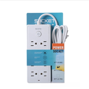 新时代新产品办公家居4插孔带模块化可扩展选项电源板美式插座电源 - Product Image 5