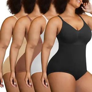 Plus Size Waist Trainer Shaper Compression Fajas Colombia Butt Lifter Seamless Slimming Tummy Control Snatch Bodysuit Shapewear