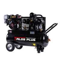 Compresseurs d'air portables de 6,5 CV, 70 L, 18,5 gallons, alimentés par un moteur à essence Loncin