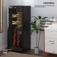 Gabinete de Control de Humedad para Instrumentos Musicales LENTHEM Modelo 185 con Deshumidificación a Prueba de Humedad para Guitarra Eléctrica y Pipa