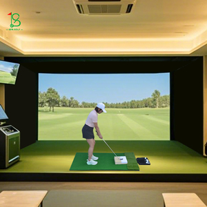 Simulador de Golf Fácil de Instalar para el Hogar, Recinto de Simulación de Golf Interior de 10x9 pies con Pantalla de Impacto HD - Product Image 1