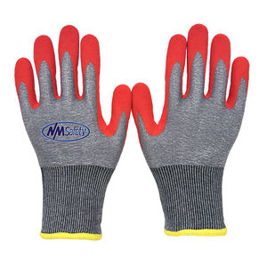 NMSAFETY su geçirmez ANSI A4 kesim D kesim dayanıklı HPPE akrilik termal özelleştirilmiş kırmızı nitril kaplı sıcak kış iş eldivenleri - Product Image 1