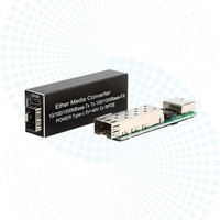 Konverter Media MINI Fiber Optik Transceiver SFP Berkualitas Tinggi ke Self-adaptive 10/100/1000Mbps