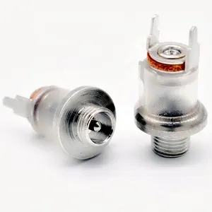 2 Pin Perempuan Tahan Air Plug / Panel Mount Jack Socket Transparan DC Connector / 3.5MM X 1.3MM / 1.1 MM 35 13 3.5 1.3 1.1 MM