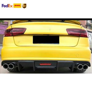 Diffusore Posteriore in Vera Fibra di Carbonio con Luce per <span class=keywords><strong>Audi</strong></span> <span class=keywords><strong>A6</strong></span> S6 C7 2012-2015, Produzione di Fabbrica - Product Image 2