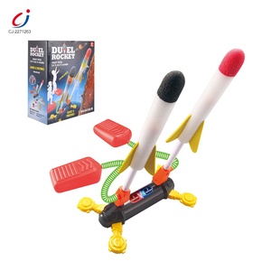 Chengji thể thao ngoài trời không khí phóng đôi bàn đạp bay 6pcs ánh sáng bọt Refill dueling tên lửa đồ chơi cho trẻ em Quà tặng - Product Image 6