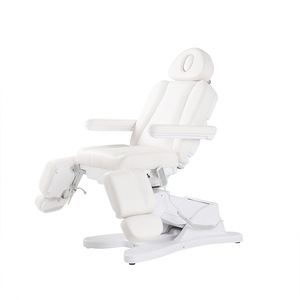 Dongpin Beauty Adjustable <b>Electric</b> Beauty Bed G901C White PVC Metal Frame Massage <b>Table</b> For Commercial Use - Product Image 3