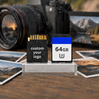 Kartu Memori Sd 64GB Kelas 10 untuk Kamera DSLR Perekaman Video Penyimpanan Kecepatan Tinggi Handal Cepat Jernih untuk Mode Burst