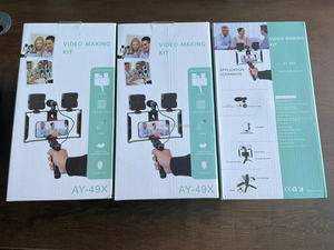Kits de réalisation vidéo AY-49X : Cage stabilisatrice pour caméra, support de tournage pour smartphones, poignée de maintien vidéo - Product Image 6