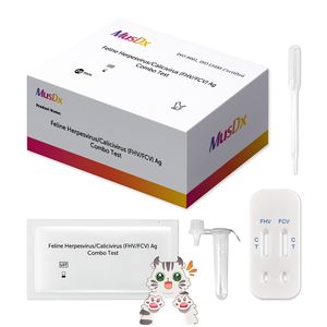 Diagnostics pour animaux de compagnie Herpèsvirus félin/Calicivirus (FHV/FCV) <span class=keywords><strong>Kits</strong></span> de <span class=keywords><strong>test</strong></span> de santé combinés à la maison Détection rapide du bien-être - Product Image 1