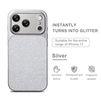 Coque de téléphone anti-chute avec protection d'objectif à paillettes intégrale pour iPhone 18 Pro, 17, 16, 15, 14, 13, 12, 11 Pro Plus