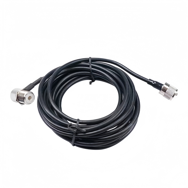 5 Meters 16.4ft Coaxial Cable RG58 SL16/SO239 to PL259 UHF Male to Female Connector for Mobile Antenna Communication Cable