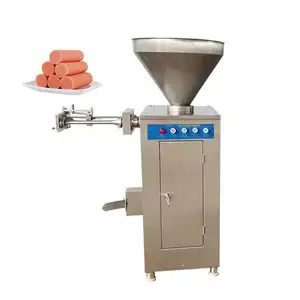 Electric High Capacity Vacuum Sausage Stuffer Linker Machinery Sausage Product Meat Product Making Machines