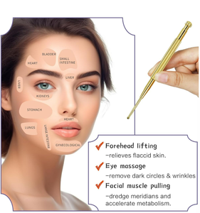 Outils de réflexologie faciale à double tête en acier inoxydable, stylo d'acupression pour le visage, acupuncteur portable pour l'<span class=keywords><strong>oreille</strong></span>, <span class=keywords><strong>point</strong></span> de pression - Product Image 3