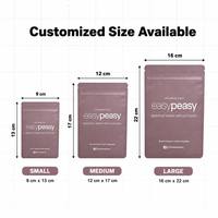 Pochette zippée plate mate imprimée sur mesure par gravure pour couvre-tétons adhésifs et emballage de chaussures