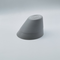 Accessoire pour bateau gonflable, cône de protection anti-collision en PVC, arche plate de remplacement, diamètre supérieur 75 mm, hauteur 97 mm, angle 45°, noir/gris