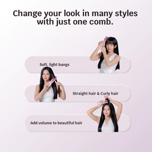 Spazzola Lisciante per Capelli <span class=keywords><strong>Dr</strong></span> Flash Portatile Senza Fili con Display della Temperatura e Tecnologia Ionica - Product Image 2